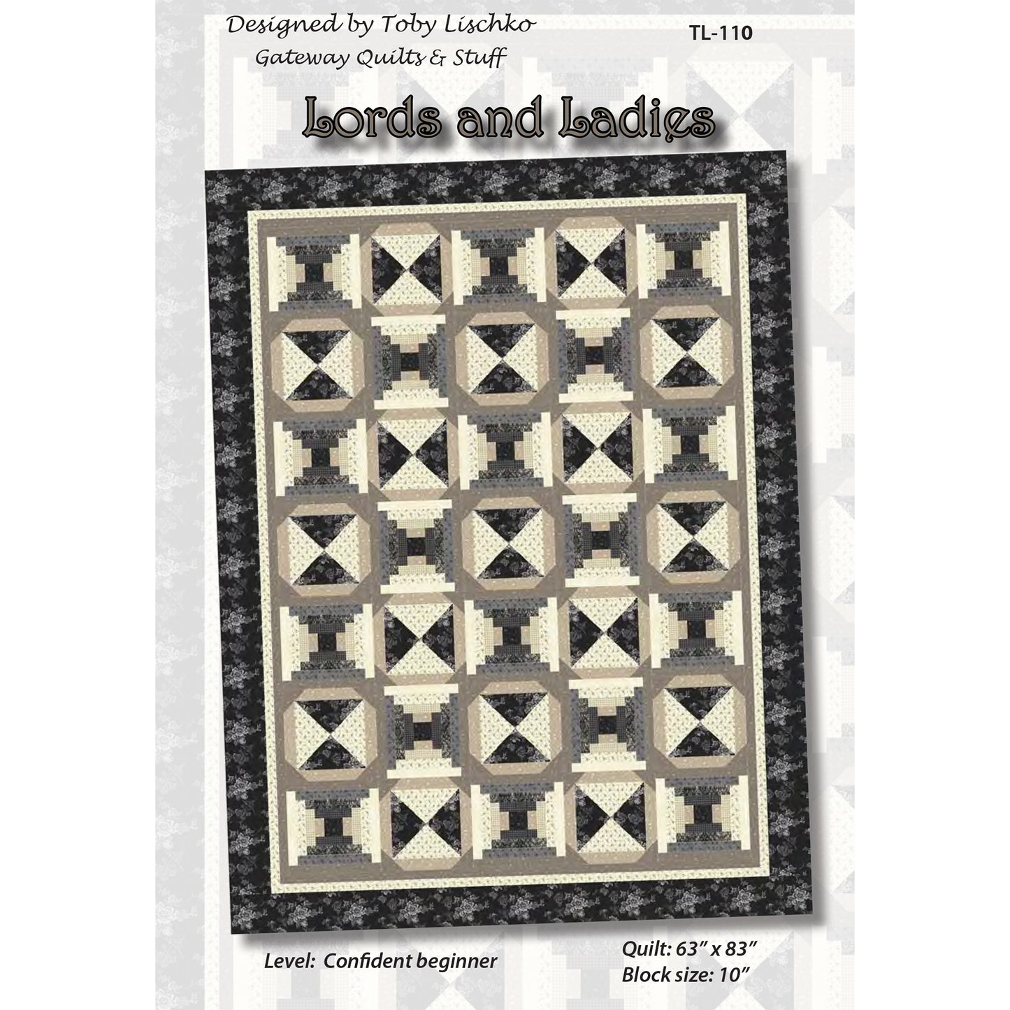 Cover image of pattern for Lords and Ladies quilt.