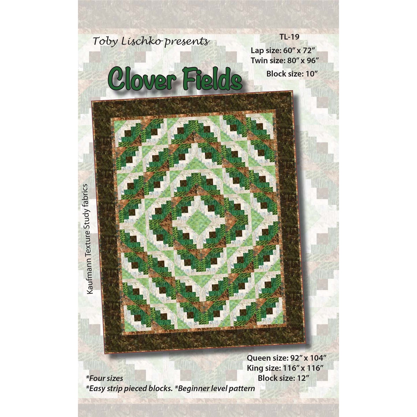 Clover Fields Quilt Pattern TL-19 - Paper Pattern