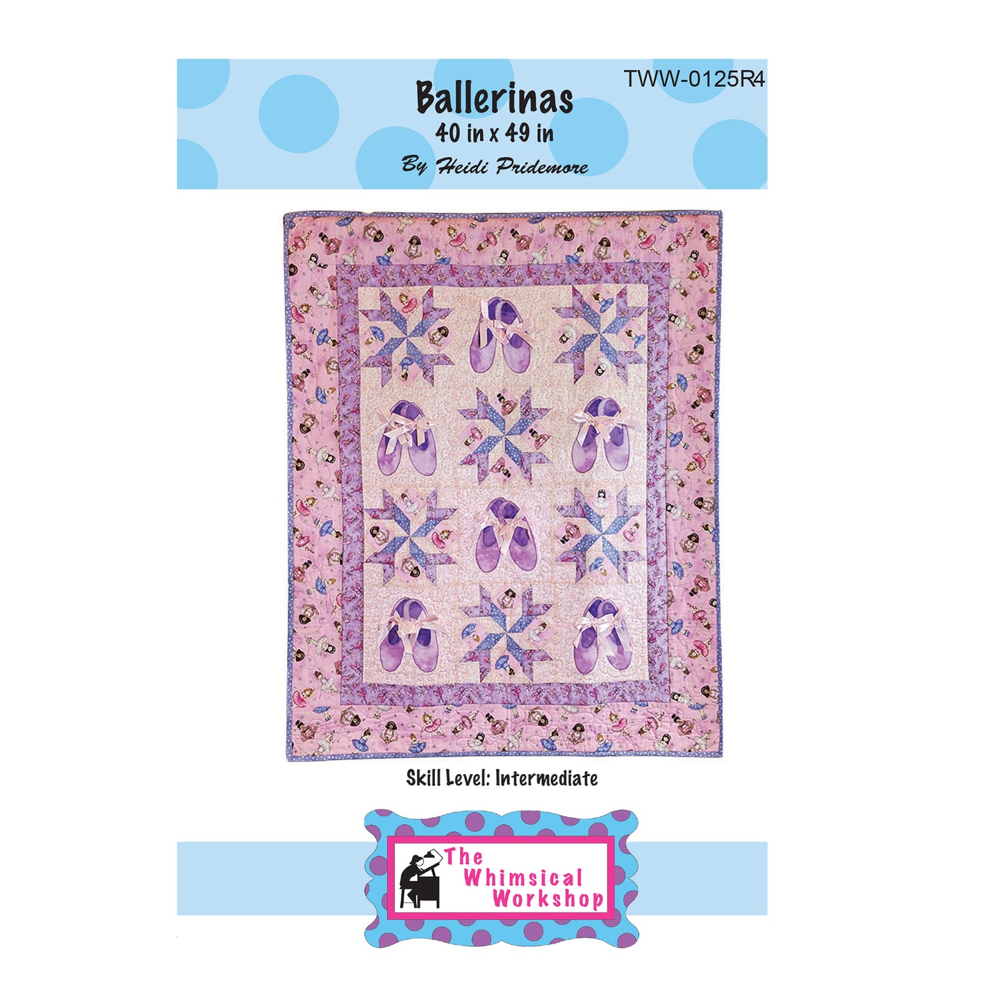 Cover image of pattern for Ballerinas Quilt.