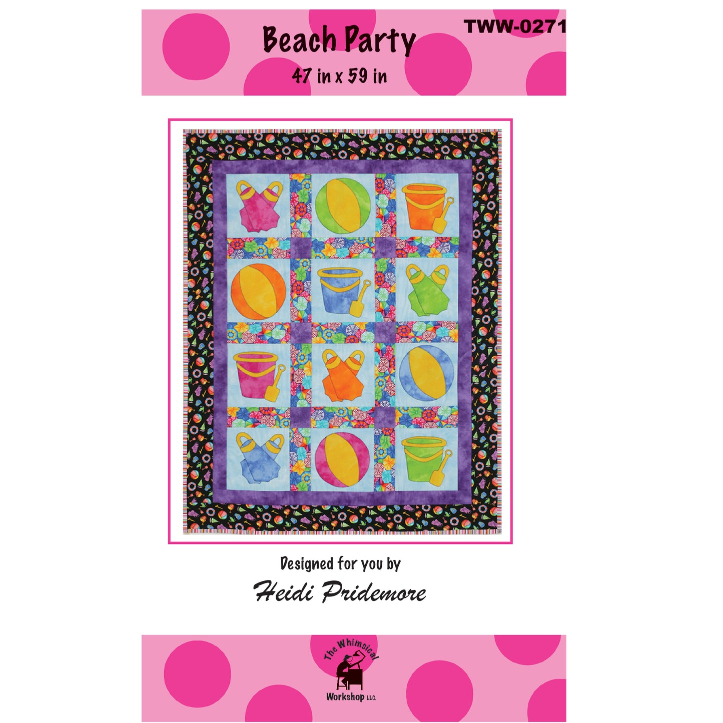 Beach Party Quilt Pattern TWW-0271 - Paper Pattern