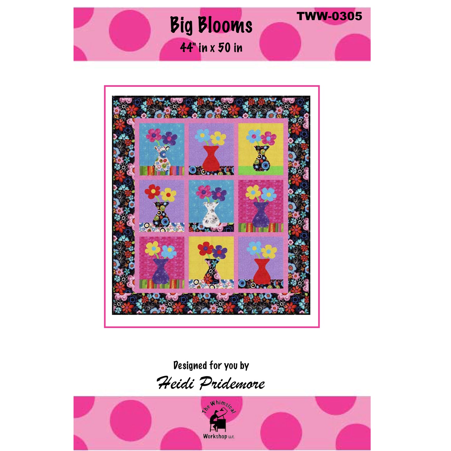 Big Blooms Quilt Pattern TWW-0305 - Paper Pattern