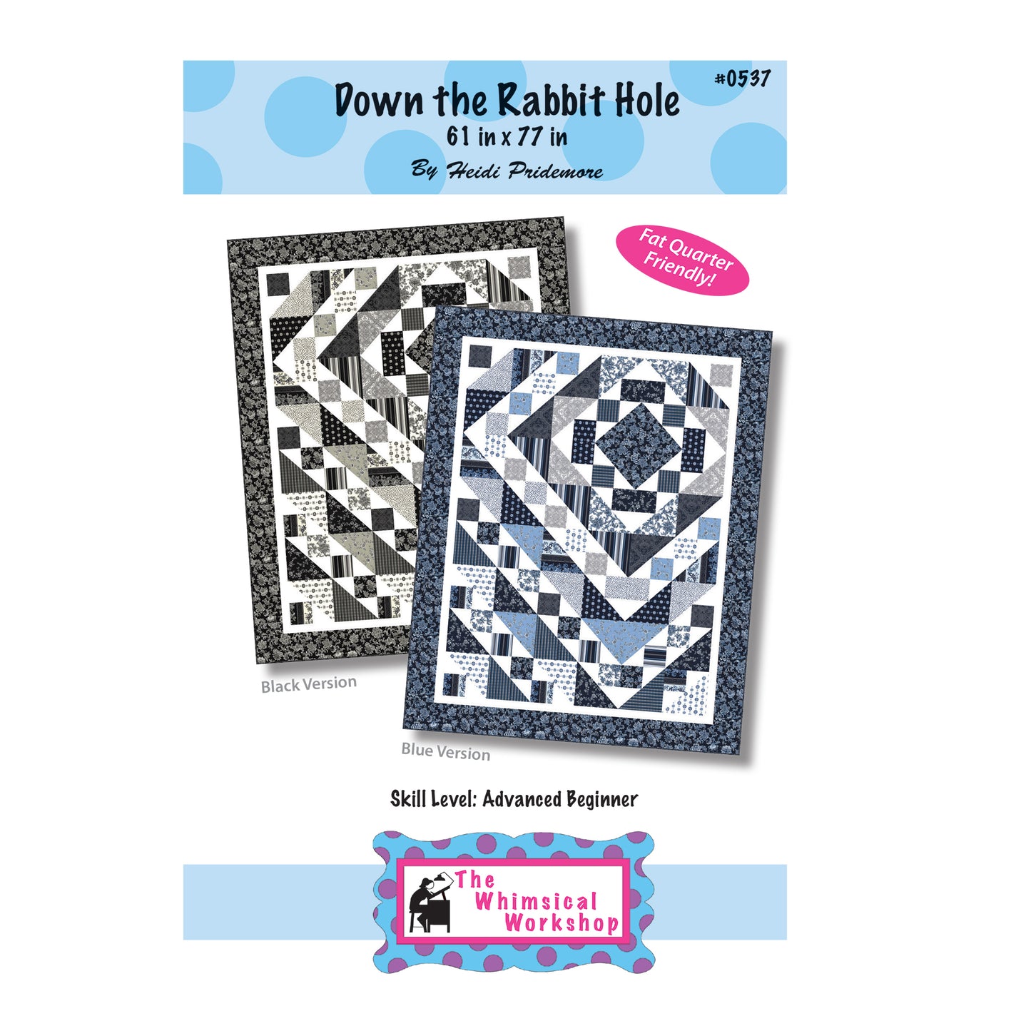 Down the Rabbit Hole Quilt Pattern TWW-0537 - Paper Pattern