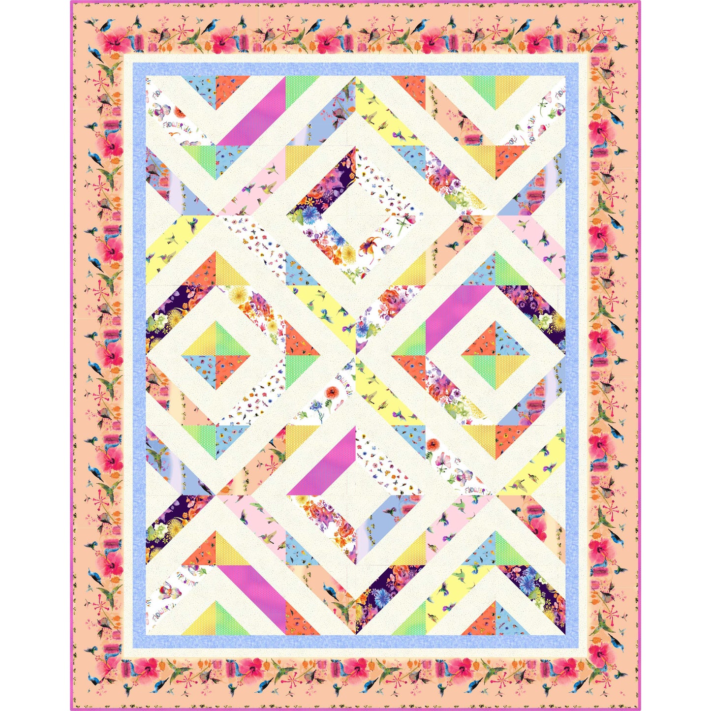 Full Bloom Quilt Pattern TWW-0632 - Paper Pattern