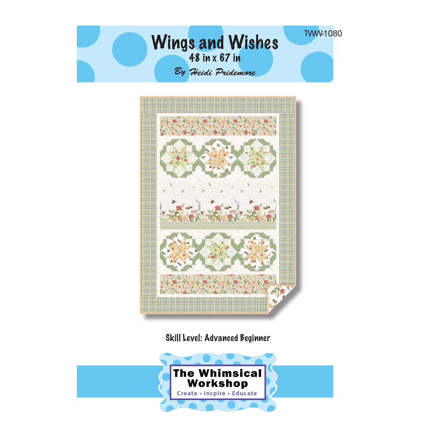 Cover image of pattern for Wings and Wishes Quilt.