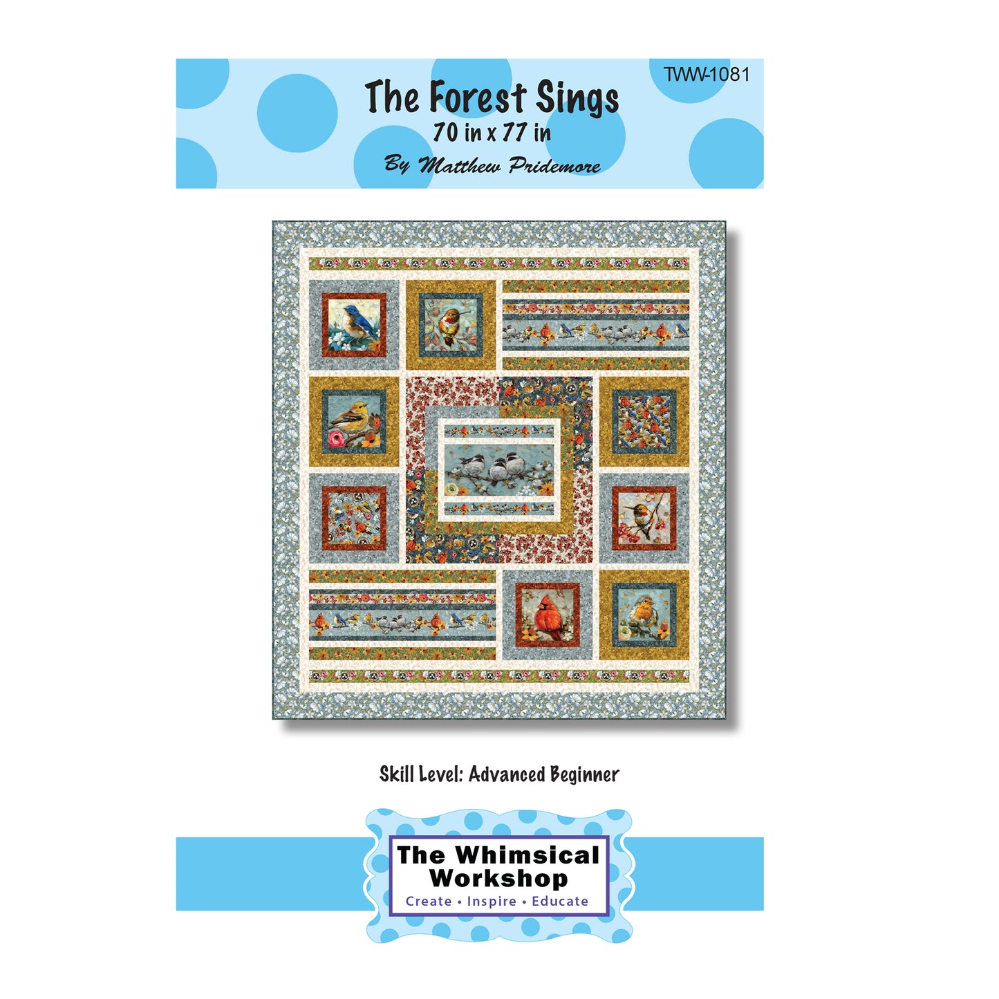 Cover image of pattern for The Forest Sings Quilt.