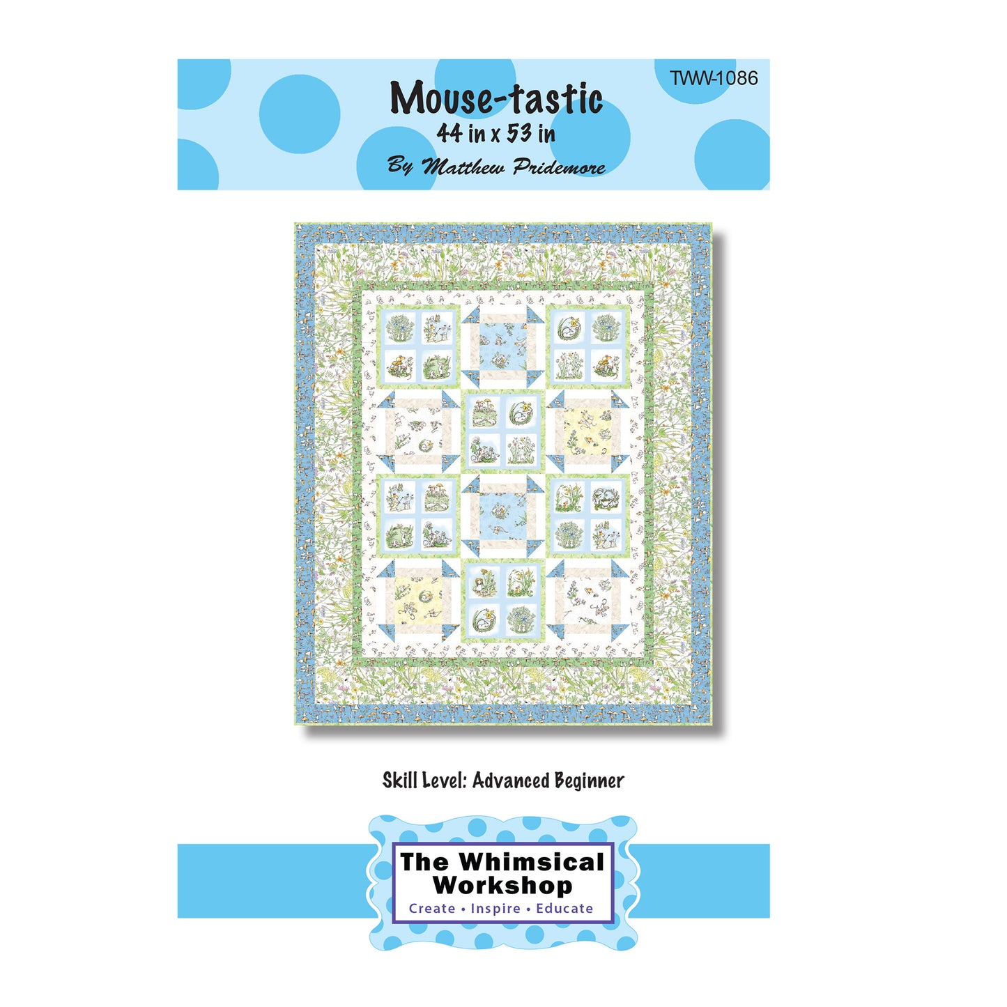 Cover image of pattern for Mouse-tastic Quilt.