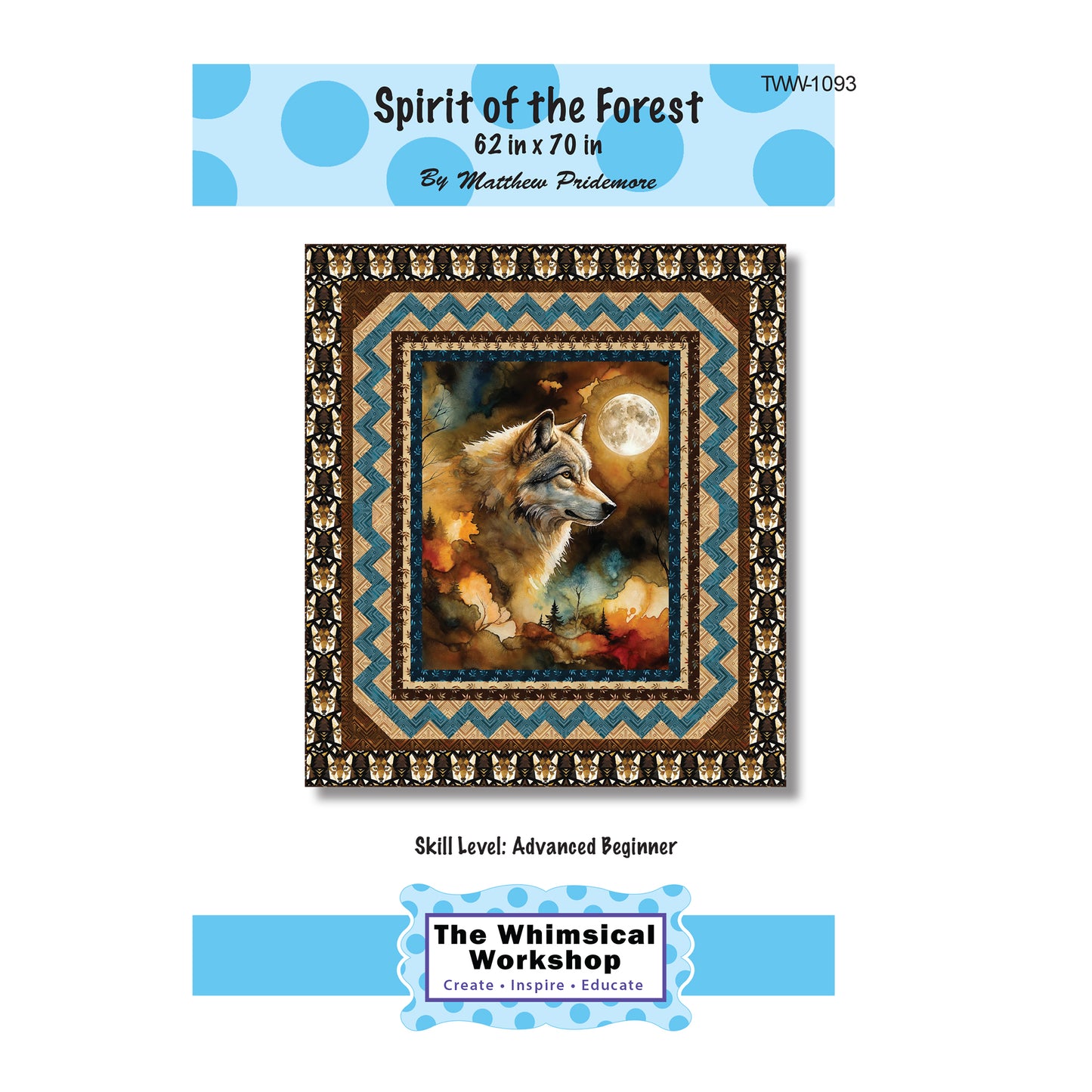 Cover image of pattern for Spirit of the Forest quilt.