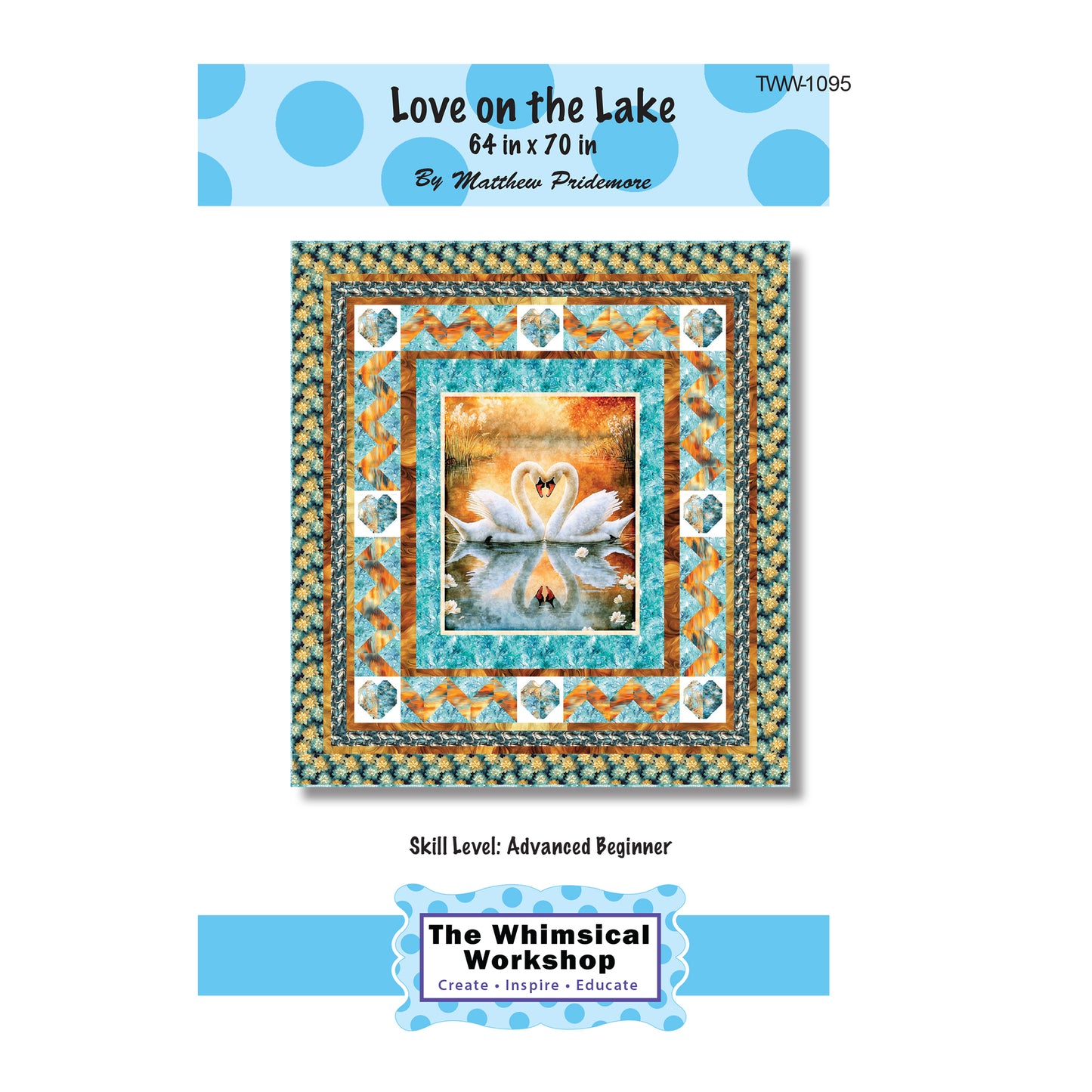 Cover image of pattern for Love on the Lake quilt.