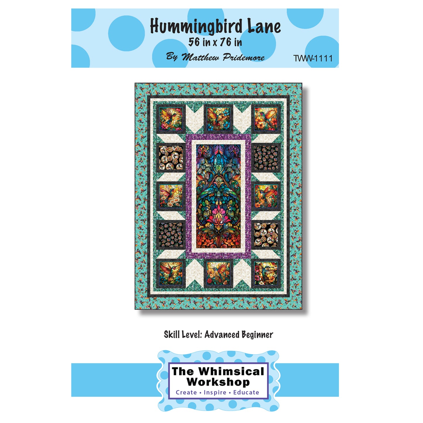 Cover image of pattern for Hummingbird Lane quilt.