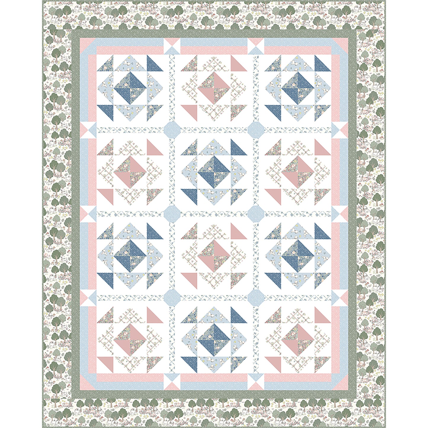 Snuggle in the Meadow Quilt TWW-1131e - Downloadable Pattern