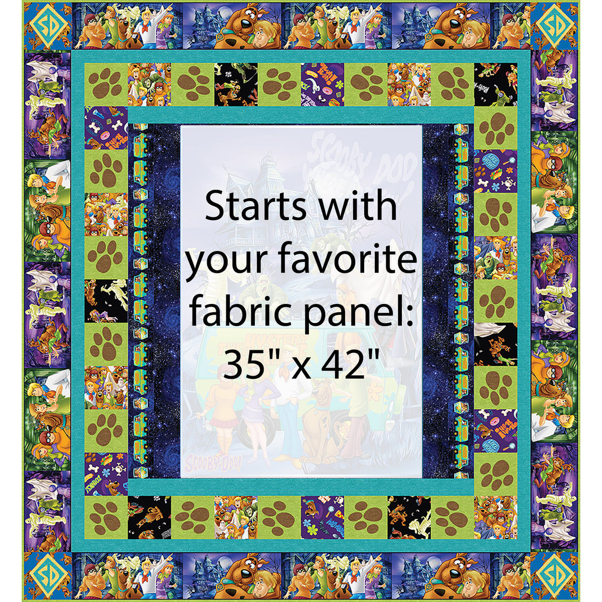 Scooby Doo, Where are you? Quilt Pattern TWW-1146 - Paper Pattern