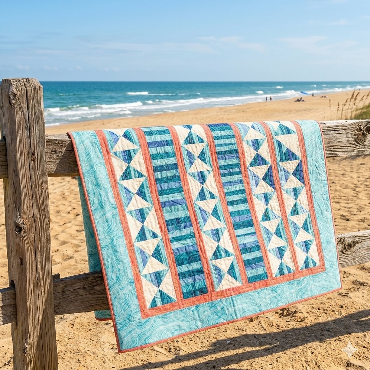 Coral Beach Quilt UCQ-P42e - Downloadable Pattern