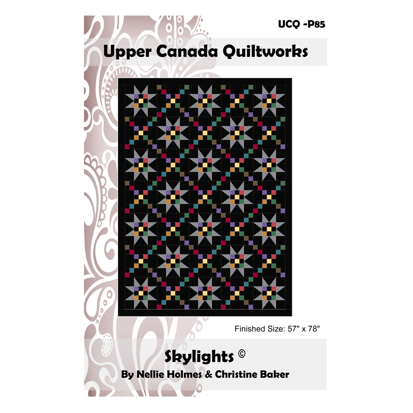 Cover image for the Skylights quilt pattern by Upper Canada Quiltworks.