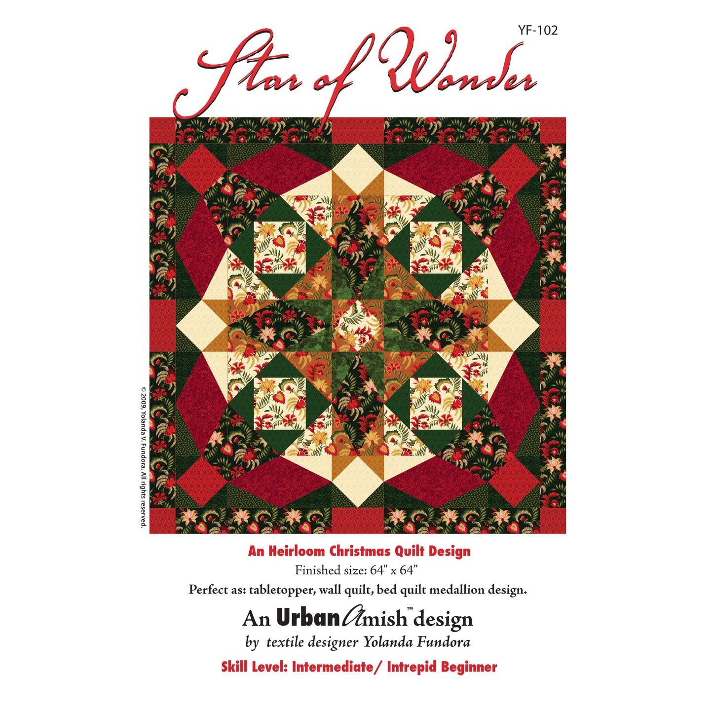 Image of the cover for the Star of Wonder quilt pattern.