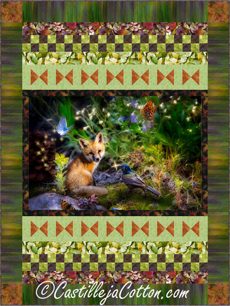 Fox and Butterflies Quilt Pattern CJC-51791w - Wholesale Product
