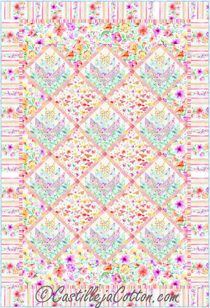 Blooming Log Cabins Quilt Pattern CJC-53602w - Wholesale Product