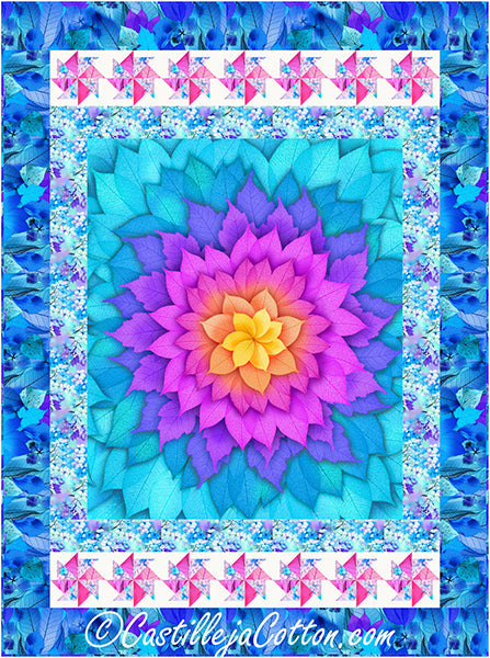 Fanciful Pinwheels Quilt Pattern CJC-53682 - Paper Pattern