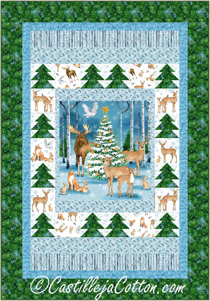 Christmas Deer Quilt Pattern CJC-53821w - Wholesale Product