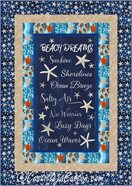 Beach and Turtles Quilt CJC-56921e - Downloadable Pattern