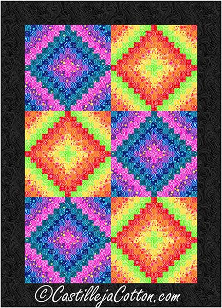 Calliope Sixteen FQ Trip Quilt CJC-58672e - Downloadable Pattern