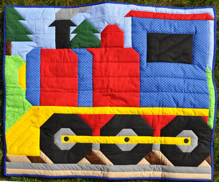 Train Quilt Pattern CQ-068w - Wholesale Product