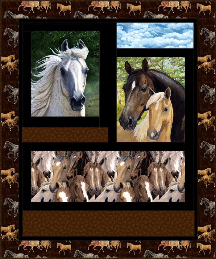 Horse Sense Quilt Pattern HHQ-7380w - Wholesale Product