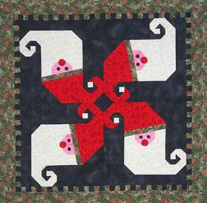 Santa In A Spin Quilt Pattern LOB-122w - Wholesale Product