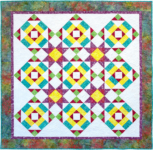 Showy Stars Quilt Pattern PQ-053 - Paper Pattern