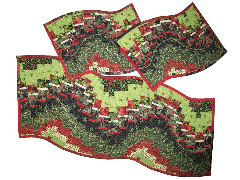 Swirling Table Runner Pattern SQD-102w - Wholesale Product