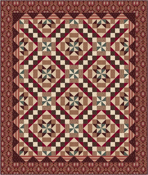 Jacob's Ladder Quilt TL-12e - Downloadable Pattern