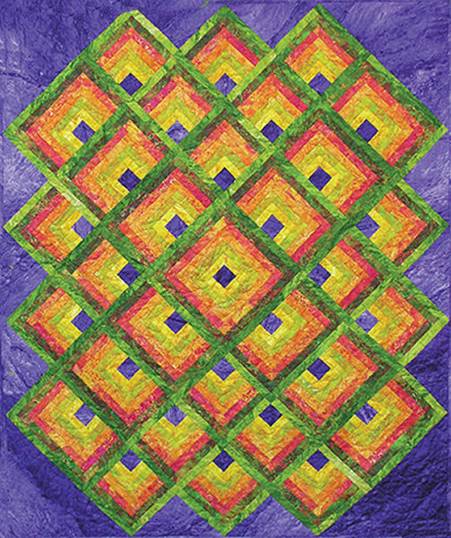 Rippling Logs Quilt AA-24e - Downloadable Pattern