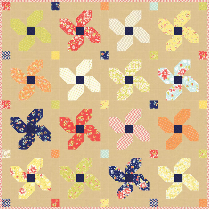 Posey Parade Quilt AEQ-63e - Downloadable Pattern