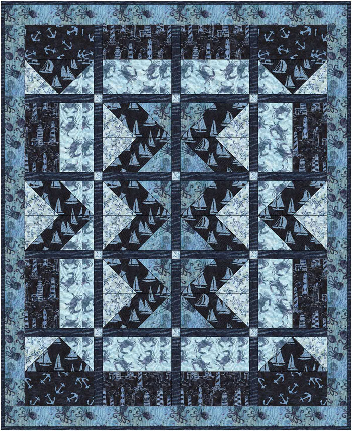 Sightings at Sea Quilt AV-153e - Downloadable Pattern