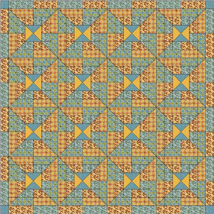 Whirly Gig Quilt Pattern BL2-108 - Paper Pattern