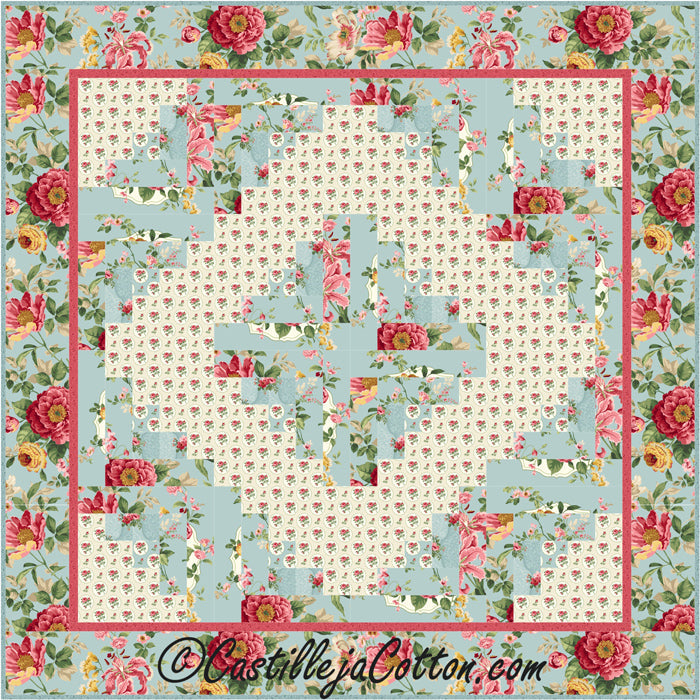 Monet Log Cabin Quilt CJC-21862e - Downloadable Pattern