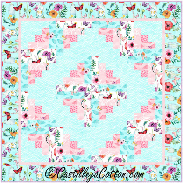 Monet Log Cabin Quilt CJC-21864e - Downloadable Pattern