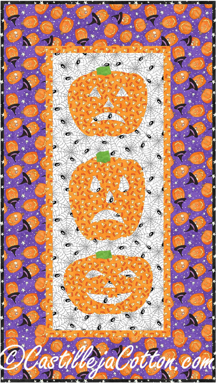 Scary Pumpkins Panel Quilt Pattern CJC-4062 - Paper Pattern