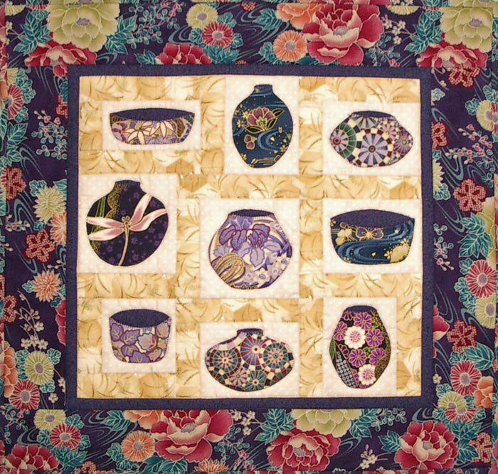 Asian Painted Pots CJC-4262e - Downloadable Pattern