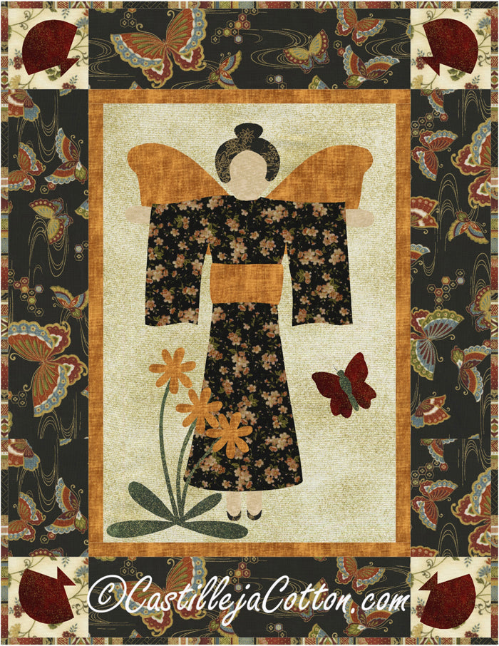 Asian Angel Quilt CJC-4368e- Downloadable Pattern