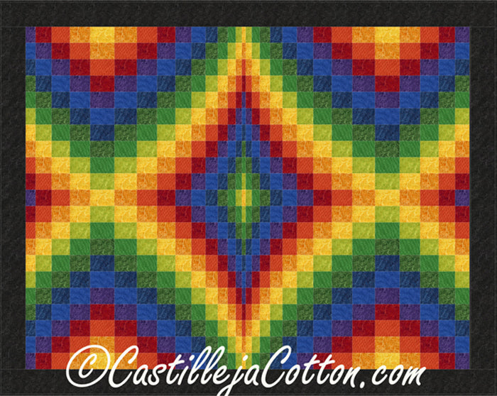 Bargello Diamond Echo Quilt Pattern CJC-4716 - Paper Pattern