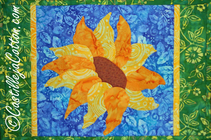 Sunflower Placemat CJC-4742e - Downloadable Pattern