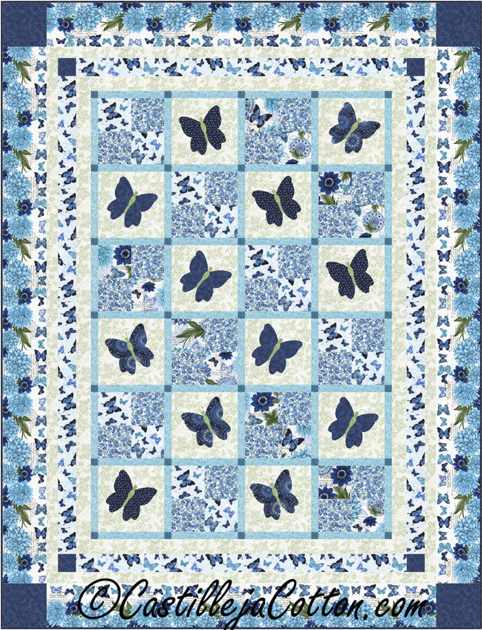 Butterfly Blossoms Quilt CJC-48601e - Downloadable Pattern