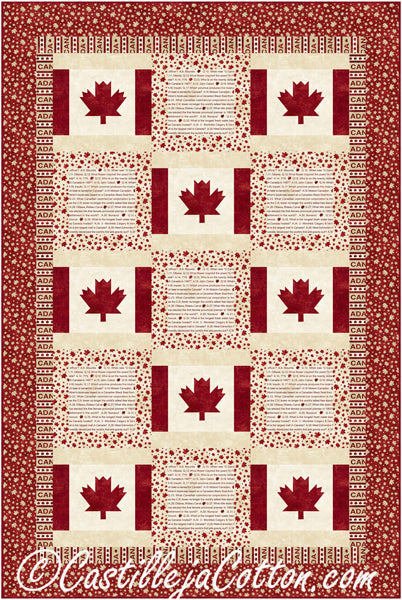 Canada is My Country Quilt CJC-50383e - Downloadable Pattern