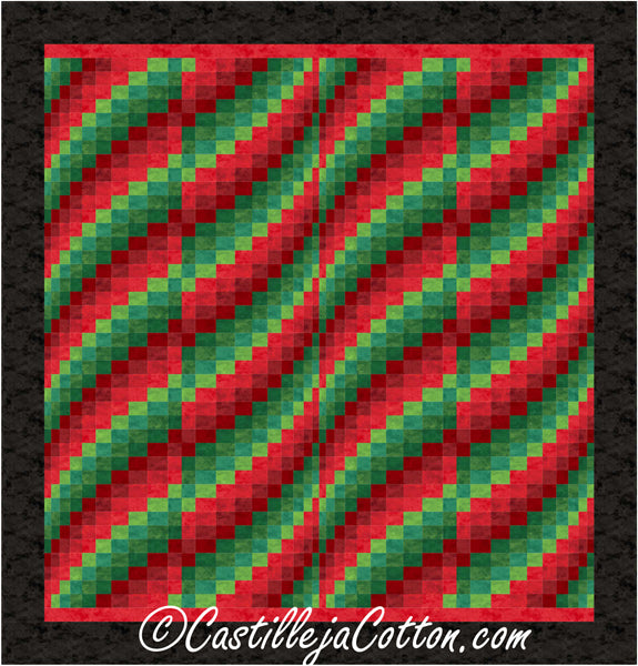 Flowing Waves King Quilt CJC-51643e - Downloadable Pattern