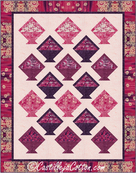 Daisy Baskets Quilt Pattern CJC-51661 - Paper Pattern