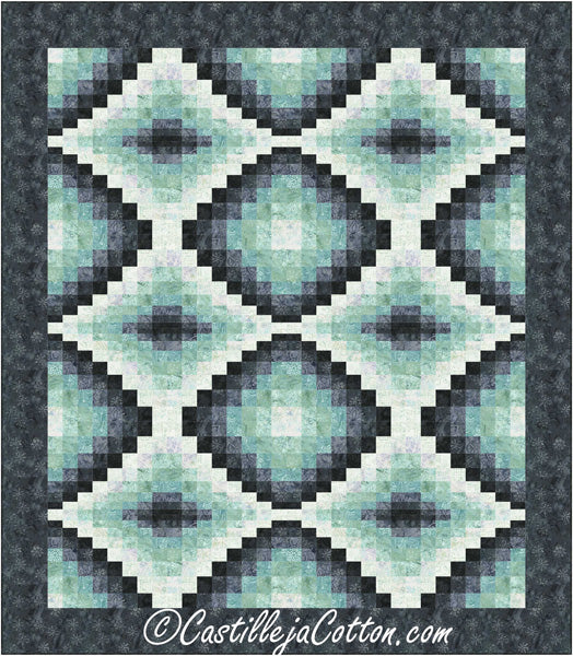 Six Bargello Diamonds Quilt CJC-53741e - Downloadable Pattern