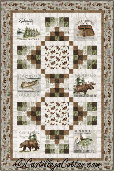 Lakeside Woods Lap Quilt CJC-54191e - Downloadable Pattern