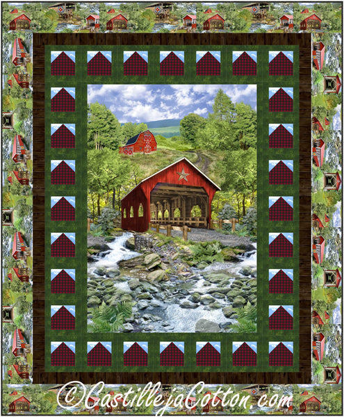 Covered Bridge Quilt CJC-54231e - Downloadable Pattern
