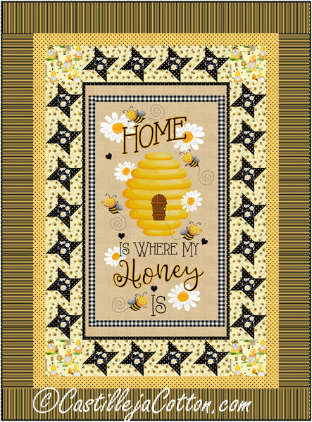 Beehive Lap Quilt CJC-54294e - Downloadable Pattern