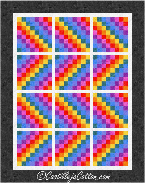Rippling Rainbows Quilt Pattern CJC-56981 - Paper Pattern